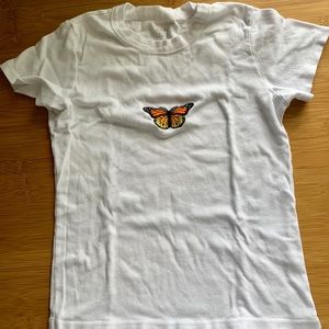 Brandy Melville “Hailie butterfly top”